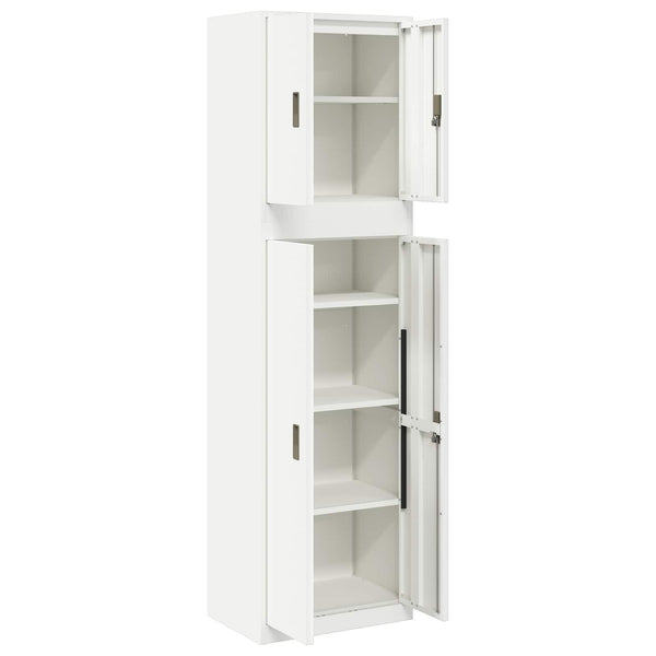 Säilytyskaappi 2 kpl 60 x 40 x 210 cm Teräs Lukittava