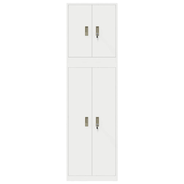 Säilytyskaappi 2 kpl 60 x 40 x 210 cm Teräs Lukittava