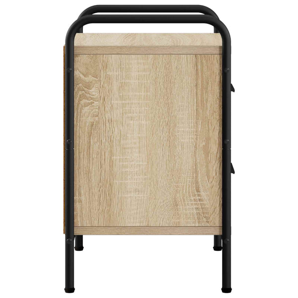 Yöpöytäkaappi 2 kpl Sonoma-tammi 40 x 30 x 50 cm Tekninen puu