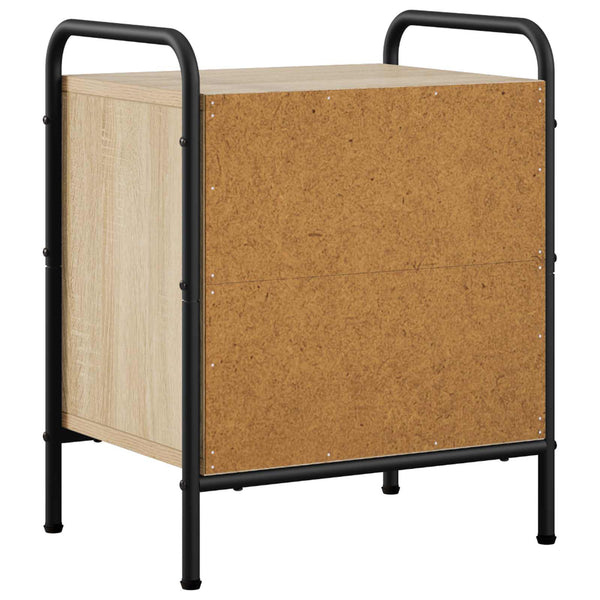 Yöpöytäkaappi 2 kpl Sonoma-tammi 40 x 30 x 50 cm Tekninen puu