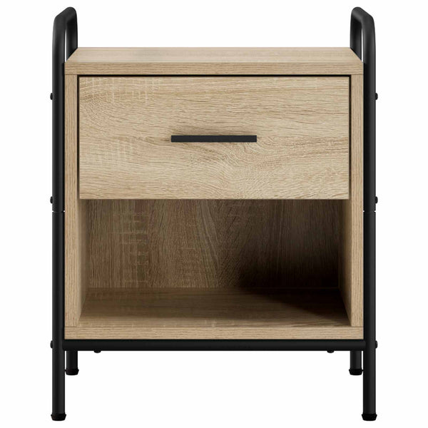 Yöpöytäkaappi 2 kpl Sonoma-tammi 40 x 30 x 50 cm Tekninen puu