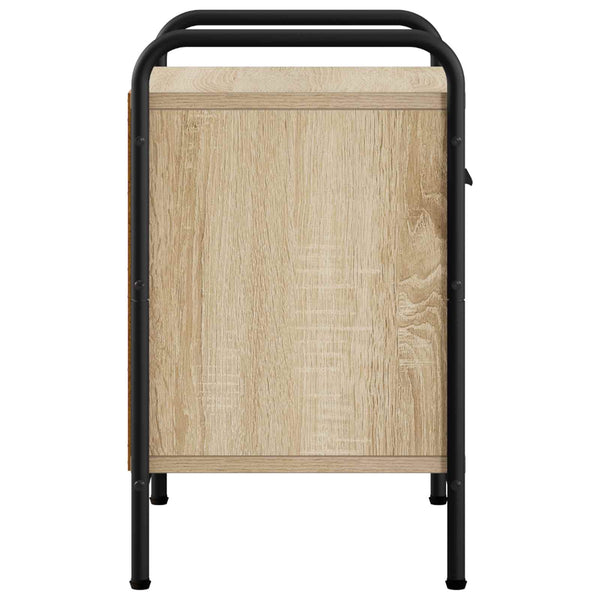 Yöpöytäkaappi 2 kpl Sonoma-tammi 40 x 30 x 50 cm Tekninen puu