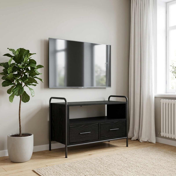 TV-kaappi 67,5 x 33 x 50 cm Musta tammi Tekninen puu