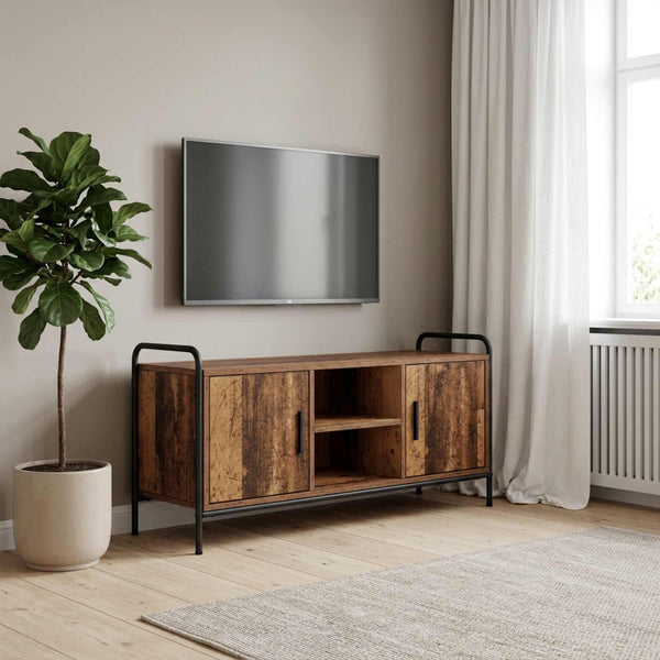 TV-kaappi 99 x 33 x 50 cm Vanha puu Tekninen puu