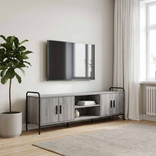 TV-kaappi 167,5 x 33 x 50 cm Harmaa Sonoma Tekninen puu