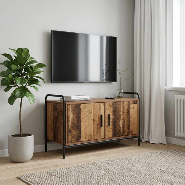TV-kaappi 79,5 x 33 x 50 cm Vanha puu Tekninen puu