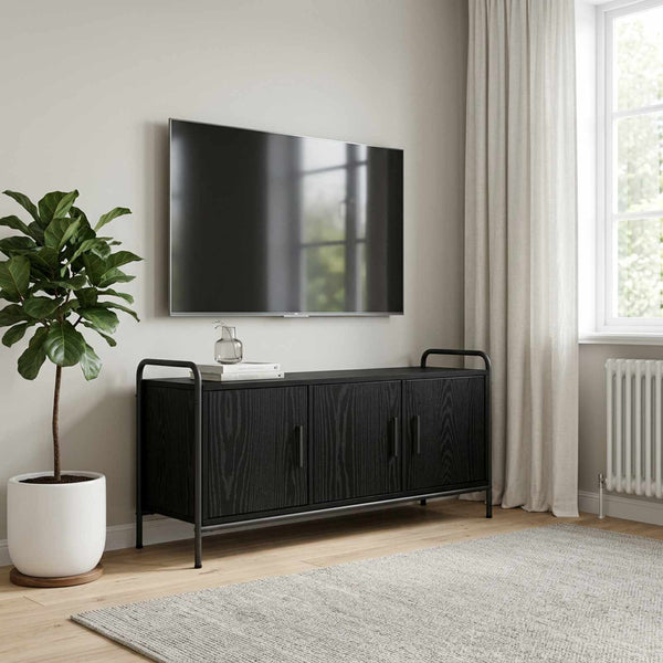 TV-kaappi 79,5 x 33 x 50 cm Musta tammi Tekninen puu