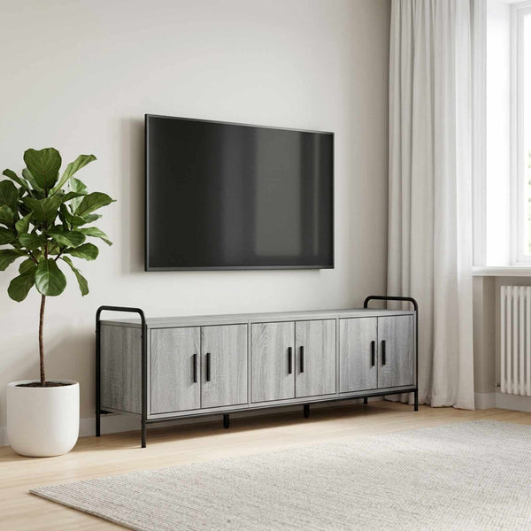 TV-kaappi 146 x 33 x 50 cm Harmaa Sonoma Tekninen puu