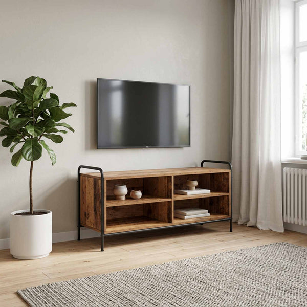TV-kaappi 140 x 39,5 x 50 cm Vanha puu Tekninen puu