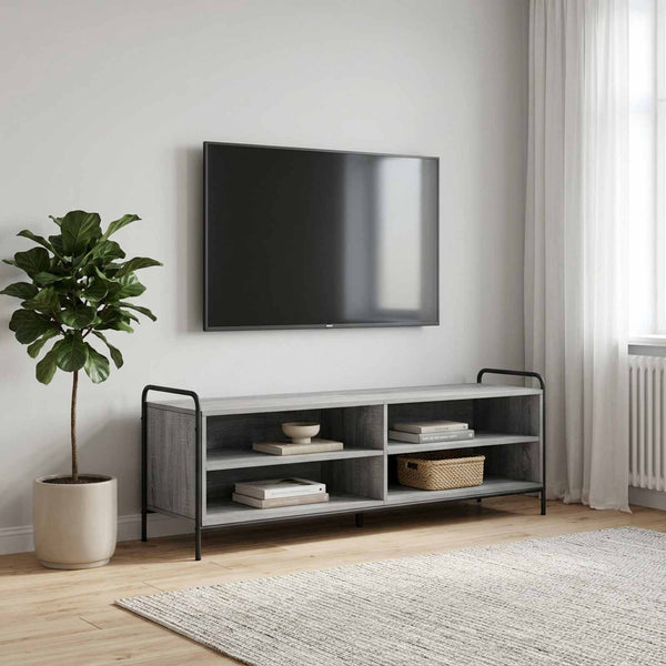 TV-kaappi 140 x 39,5 x 50 cm Harmaa Sonoma Tekninen puu