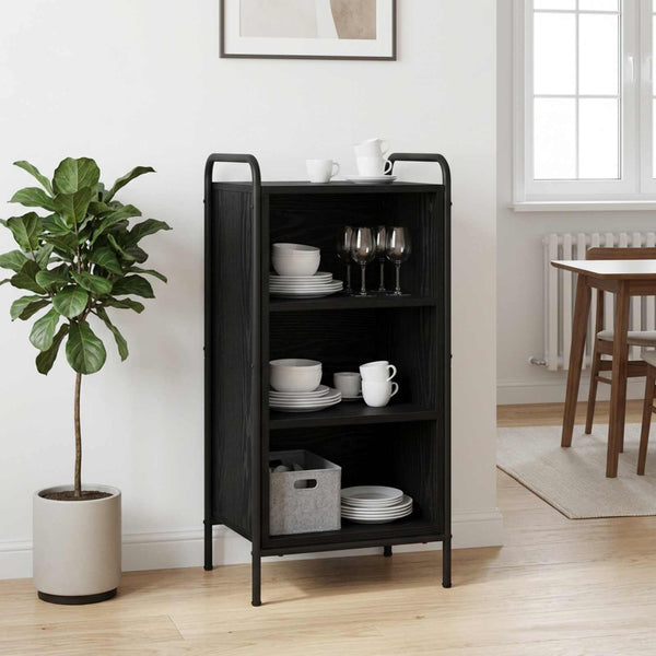Sivupöytä Musta tammi 97 x 33 x 81 cm Tekninen puu