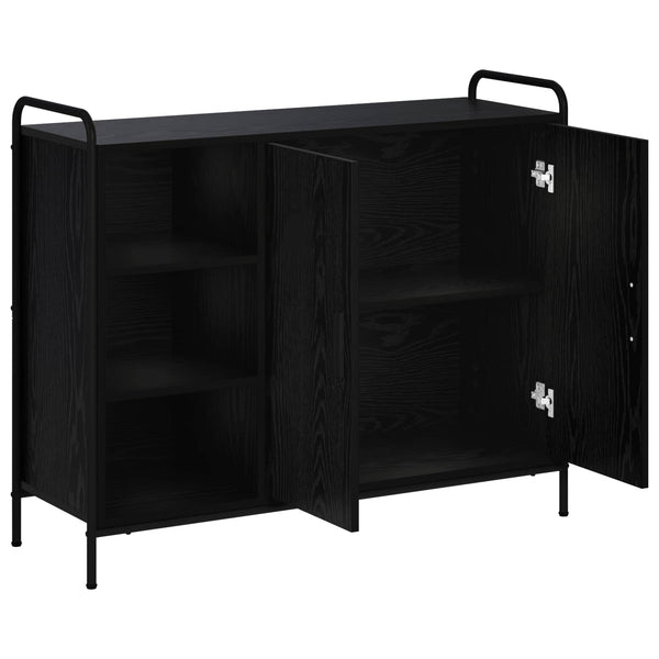 Sivupöytä Musta tammi 97 x 33 x 81 cm Tekninen puu