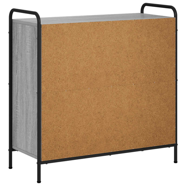 Kirjahylly 80 x 33 x 80 cm Tekninen puu Harmaa Sonoma