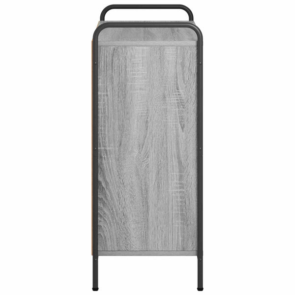 Kirjahylly 80 x 33 x 80 cm Tekninen puu Harmaa Sonoma
