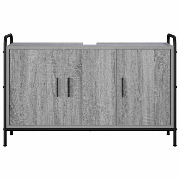 Kylpyhuonekaappi Harmaa Sonoma 95 x 34 x 61 cm Tekninen puu