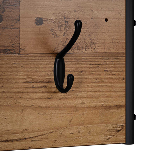 Takkihylly Vanha puu 60 x 30 x 25 cm Tekninen puu