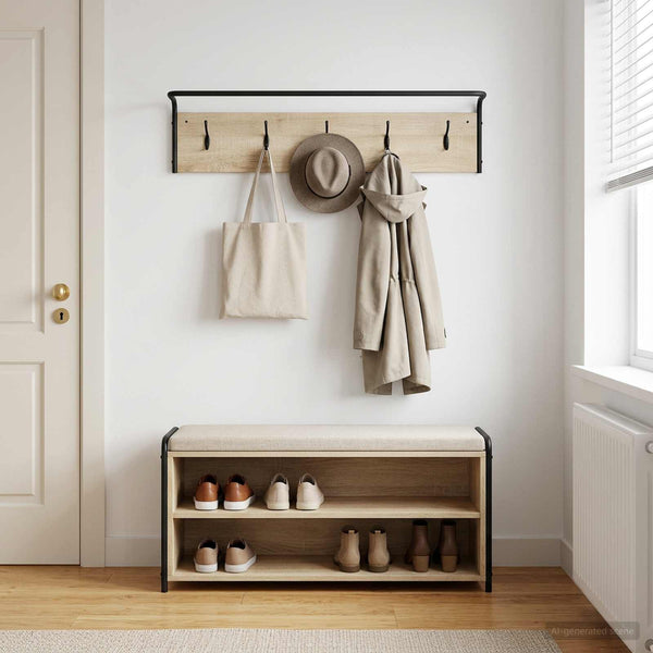 Takkihylly Sonoma-tammi 100 x 30 x 25 cm Tekninen puu
