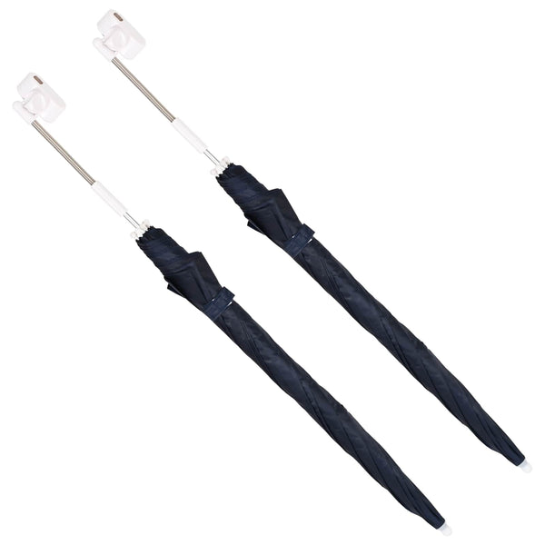 Sateenvarjo puristustelineellä 2 pcs Laivastonsininen
