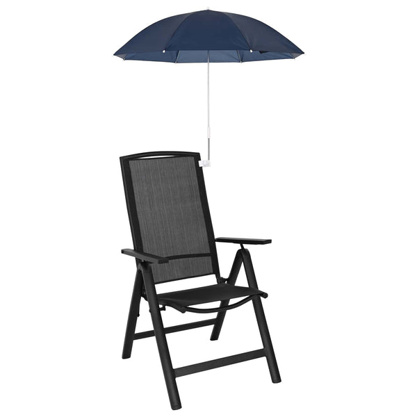 Sateenvarjo puristustelineellä 2 pcs Laivastonsininen