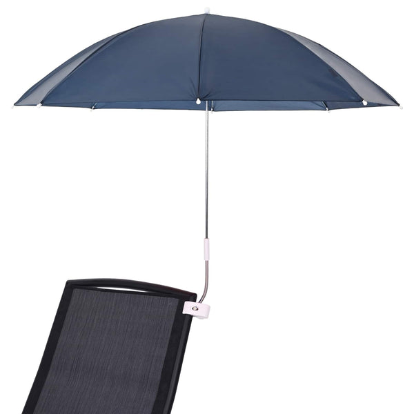 Sateenvarjo puristustelineellä 2 pcs Laivastonsininen
