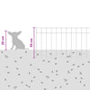 Puutarha-aitapaneeli 24 kpl 100 x 30 cm Galvanoitu teräs Hopea