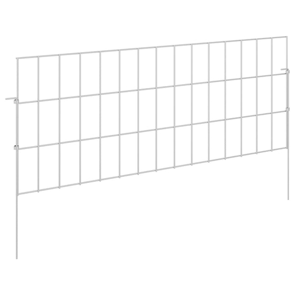 Puutarha-aita, jossa on paalut 48 kpl 75 x 30 cm Hopea
