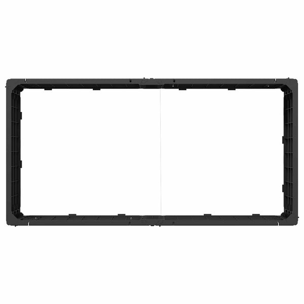 Korotettu penkki Musta 151 x 75,5 x 25 cm PP