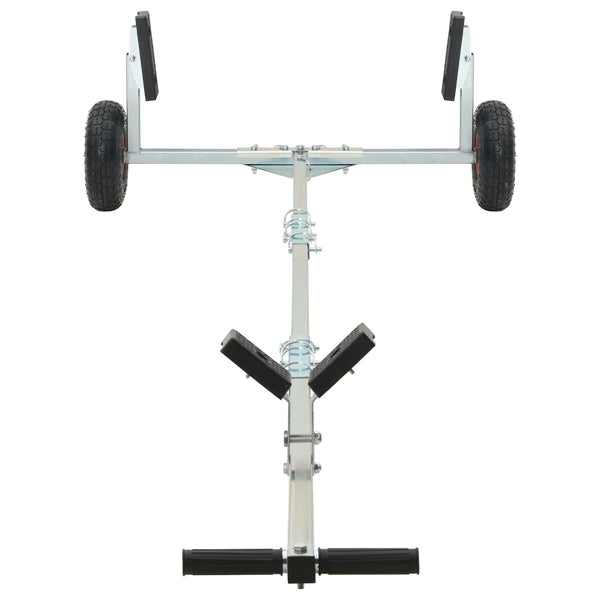 Säädettävä venevaunu ilmatyynyillä 200 kg Load Galvanoitu teräs