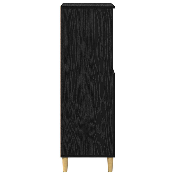 Korkea kaappi Musta tammi 60 x 36 x 110 cm Tekninen puu