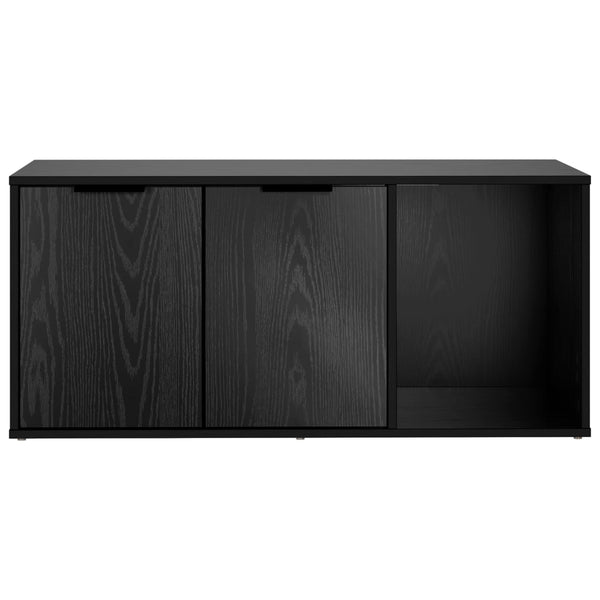 Kissakotelo Huonekalu Musta tammi 100 x 49 x 45 cm Tekninen puu