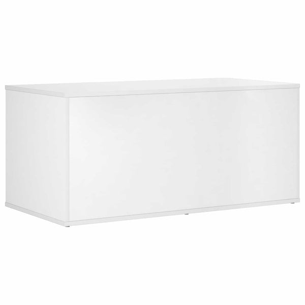 Kissakotelo Huonekalu valkoinen 100 x 49 x 45 cm Tekninen puu