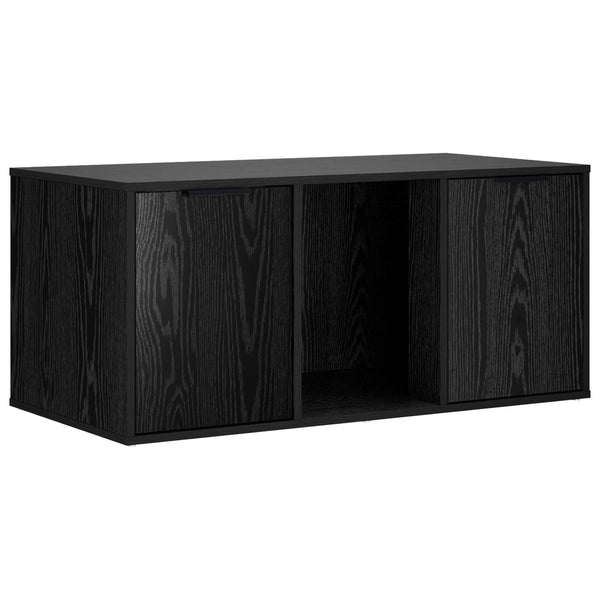 Kissakotelo Huonekalu Musta tammi 100 x 49 x 45 cm Tekninen puu