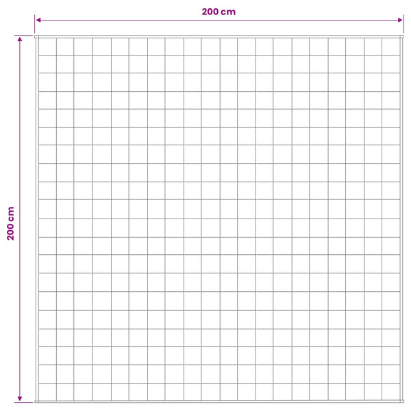 Painopeitto valkoinen 200 x 200 cm 13 kg 100% Puuvilla 205T
