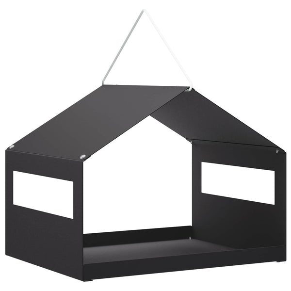 Riippuva lintulauta Teräs Musta 30 x 23 x 23 cm