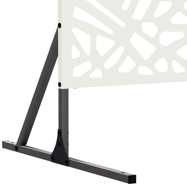 Yksityisyysnäyttö 100 x 50 x 180 cm Teräs valkoinen