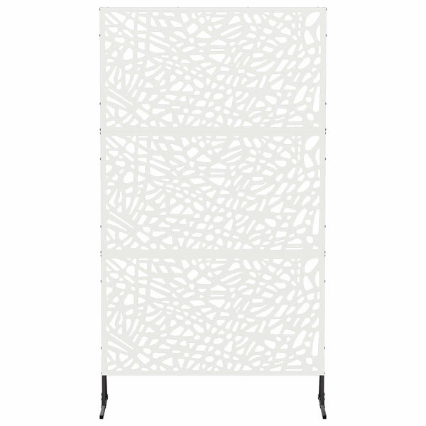 Yksityisyysnäyttö 100 x 50 x 180 cm Teräs valkoinen