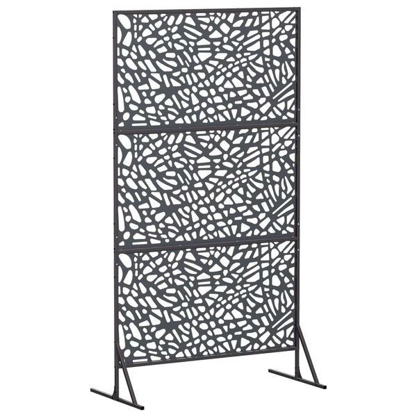Yksityisyysnäyttö 100 x 50 x 180 cm Teräs Antrasiitti