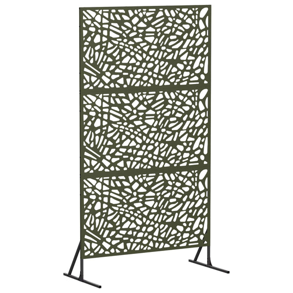 Yksityisyysnäyttö 100 x 50 x 180 cm Teräs Oliivinvihreä