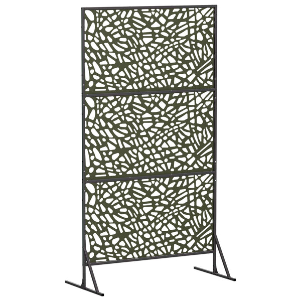 Yksityisyysnäyttö 100 x 50 x 180 cm Teräs Oliivinvihreä