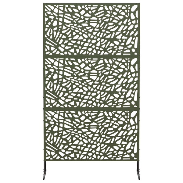 Yksityisyysnäyttö 100 x 50 x 180 cm Teräs Oliivinvihreä