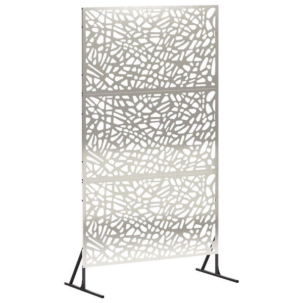 Yksityisyysnäyttö 100 x 50 x 180 cm Ruostumaton teräs Hopea