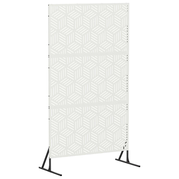 Yksityisyysnäyttö 100 x 50 x 180 cm Teräs valkoinen