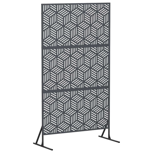 Yksityisyysnäyttö 100 x 50 x 180 cm Teräs Antrasiitti