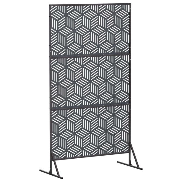 Yksityisyysnäyttö 100 x 50 x 180 cm Teräs Antrasiitti