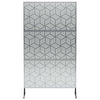 Yksityisyysnäyttö 100 x 50 x 180 cm Galvanoitu teräs Hopea