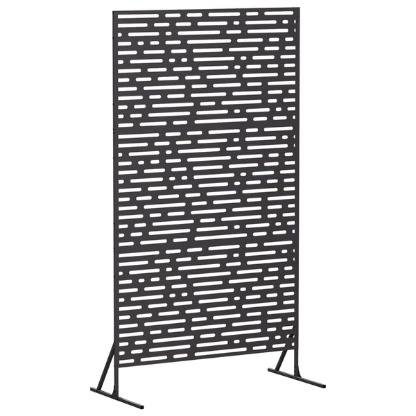 Yksityisyysnäyttö 100 x 50 x 180 cm Teräs Musta