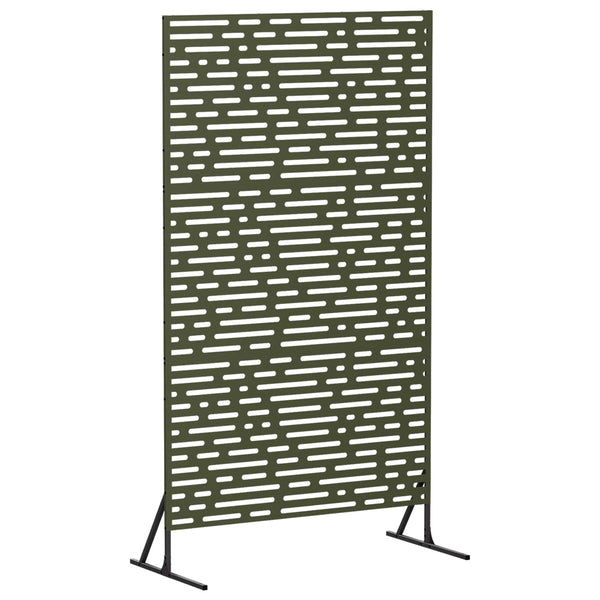 Yksityisyysnäyttö 100 x 50 x 180 cm Teräs Oliivinvihreä