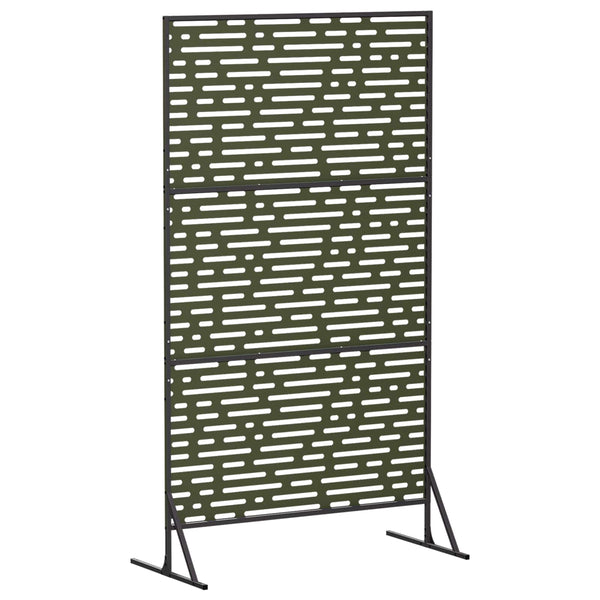 Yksityisyysnäyttö 100 x 50 x 180 cm Teräs Oliivinvihreä