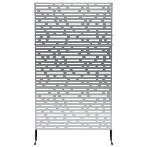 Yksityisyysnäyttö 100 x 50 x 180 cm Galvanoitu teräs Hopea