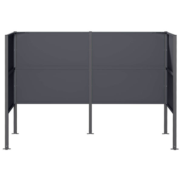 Roska-astian näyttö 167 x 85 x 113 cm Teräs Antrasiitti